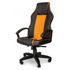 Кресло Гейм чёрно-оранжевое